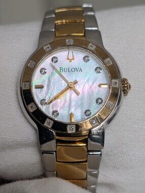 Bulova Diamond Two Tone | Mother of Pearl Dial | Women's Watch | 98R168